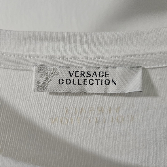 Versace Collection Stylish Gray and Yellow Men's Shirt - Picture 4 of 4